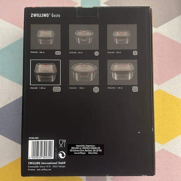 Zwilling — glass food container 400ML - Picture 2 of 4